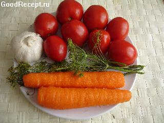 Помидоры, консервированные с морковью